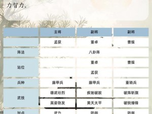 《三国群英传8》终极武器攻略指南：全方位解析武器系统，助你称霸战场