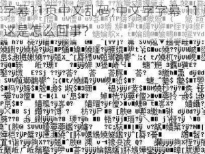 中文字字幕11页中文乱码;中文字字幕 11 页中文乱码，这是怎么回事？