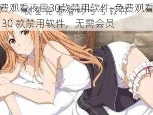 免费观看夜里30款禁用软件-免费观看夜里 30 款禁用软件，无需会员