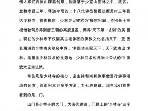 关于少林韦陀棍法武学精要及套路解析的深度探讨