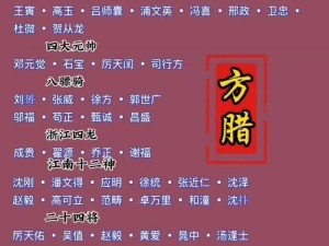 全民水浒：五虎将暴力阵武将完美搭配及独特情缘一览表