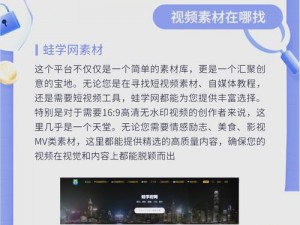 成品视频素材下载网站，满足你对视频素材的所有需求