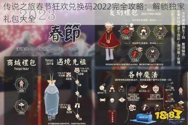 传说之旅春节狂欢兑换码2022完全攻略：解锁独家礼包大全