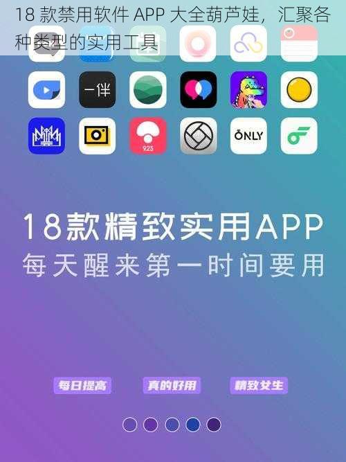 18 款禁用软件 APP 大全葫芦娃，汇聚各种类型的实用工具