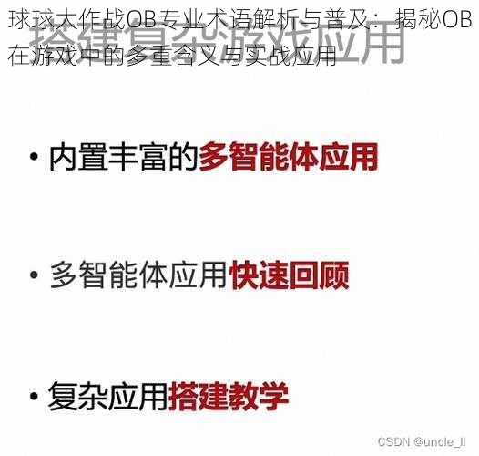 球球大作战OB专业术语解析与普及：揭秘OB在游戏中的多重含义与实战应用