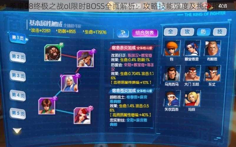 拳皇98终极之战ol限时BOSS全面解析：攻略技能强度及挑战指南