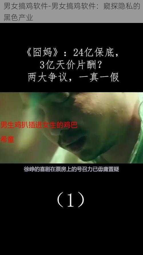 男女搞鸡软件-男女搞鸡软件：窥探隐私的黑色产业