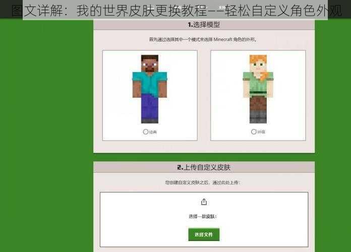 图文详解：我的世界皮肤更换教程——轻松自定义角色外观
