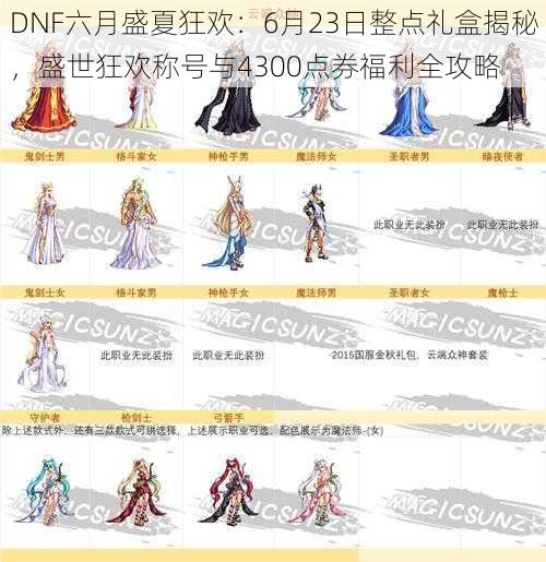 DNF六月盛夏狂欢：6月23日整点礼盒揭秘，盛世狂欢称号与4300点券福利全攻略