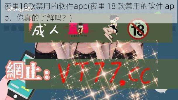 夜里18款禁用的软件app(夜里 18 款禁用的软件 app，你真的了解吗？)