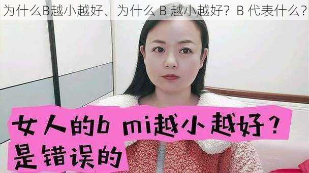 为什么B越小越好、为什么 B 越小越好？B 代表什么？