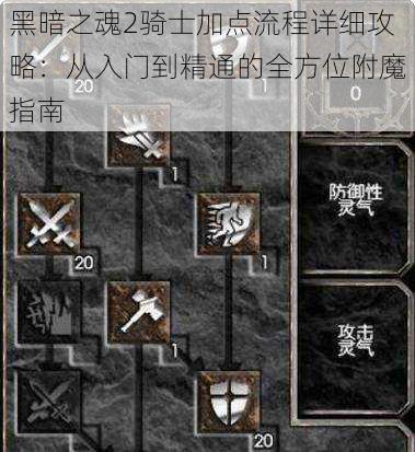 黑暗之魂2骑士加点流程详细攻略：从入门到精通的全方位附魔指南