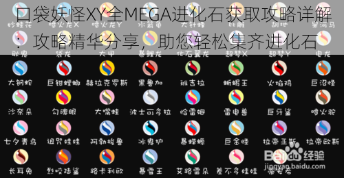 口袋妖怪XY全MEGA进化石获取攻略详解：攻略精华分享，助您轻松集齐进化石