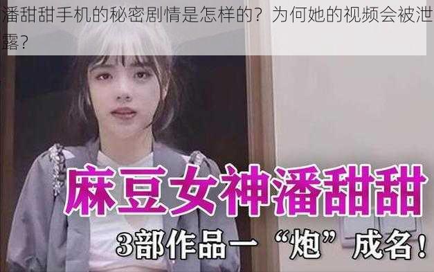 潘甜甜手机的秘密剧情是怎样的？为何她的视频会被泄露？