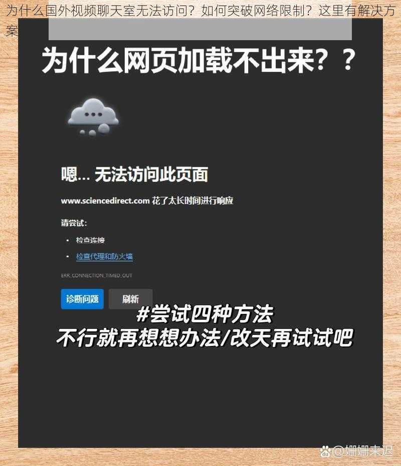 为什么国外视频聊天室无法访问？如何突破网络限制？这里有解决方案